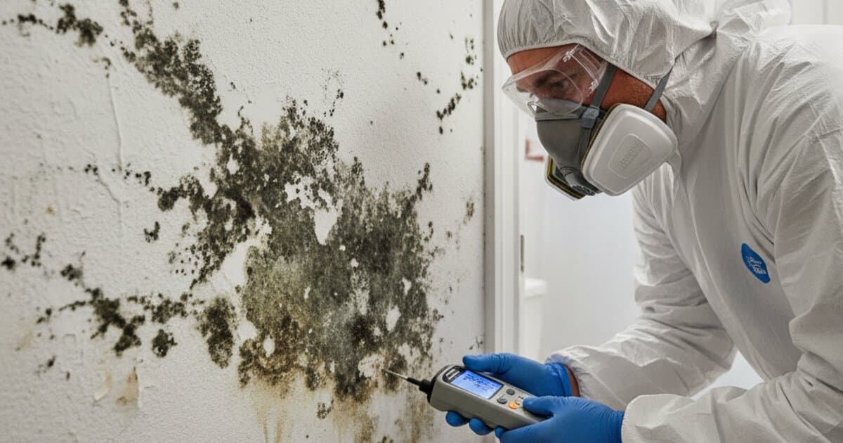 Professional mold inspection and remediation in a Florida home
